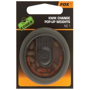 cac761-cac762-lot-of-5-pellets-fox-kwik-change-pop-up-weights-brown