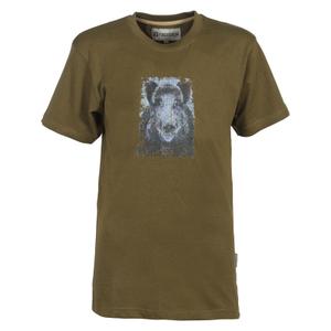 2937-kaki-sanglier-printed-boar-t-shirt-for-kids-percussion-khaki